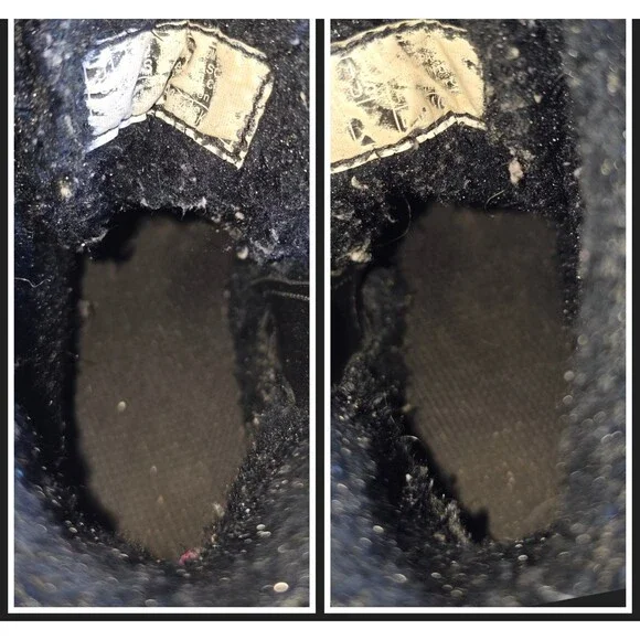 DR MARTENS Junior 1460 Pascal Tinsel Fur Lace Up Boots Black 12 29 Sparkly Girls - Picture 9 of 14